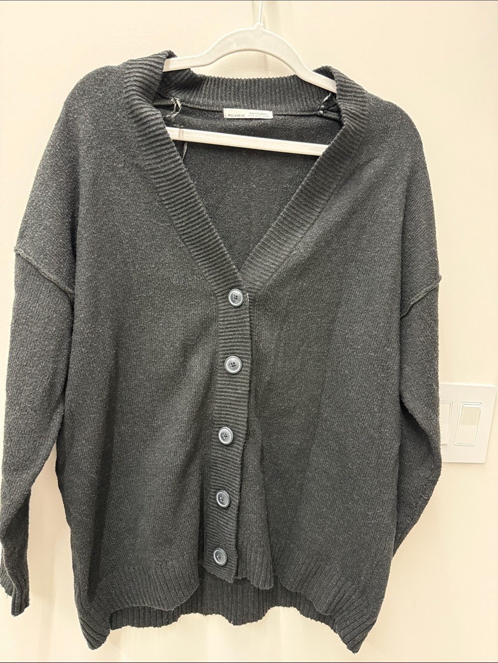 Cozy Black Button-Front Women's Cardigan Sweater